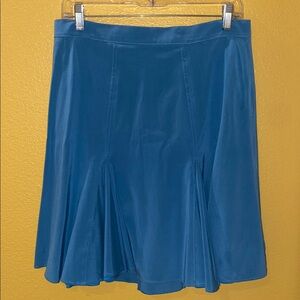 Blumarine Silk Skirt with Flounce